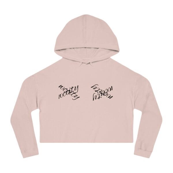Sweat-shirt court à capuche pour femme – Image 4