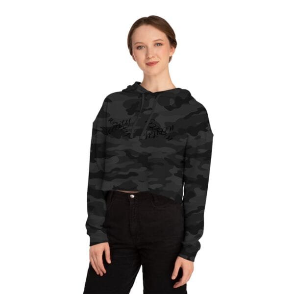 Sweat-shirt court à capuche pour femme – Image 9