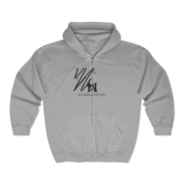 Sweat-shirt à capuche zippé unisexe (M&M)