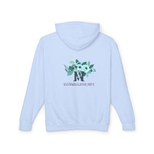 Sweat-shirt à capuche léger unisexe (FLORAL) – Image 10
