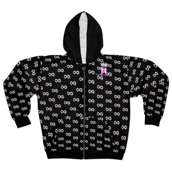 Sweat à capuche zippé unisexe (infinite)