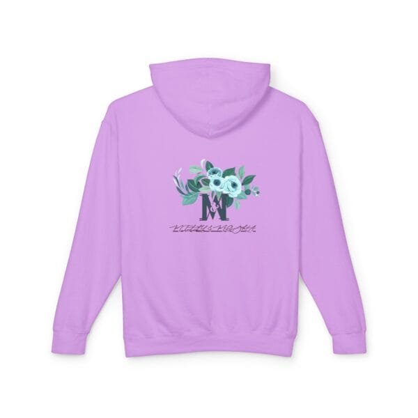 Sweat-shirt à capuche léger unisexe (FLORAL) – Image 14