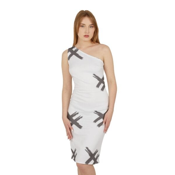 Robe chic à une épaule – Image 3