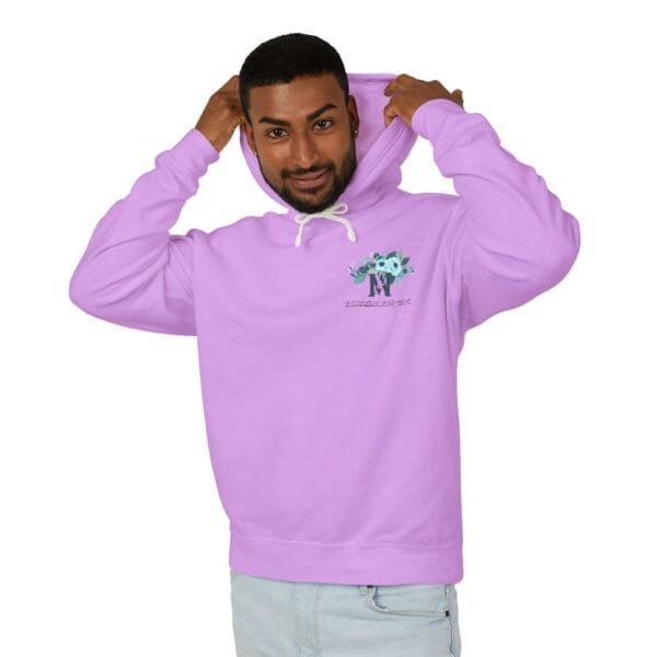 Sweat-shirt à capuche léger unisexe (FLORAL) – Image 15