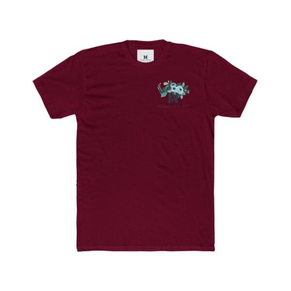 T-shirt ras du cou unisexe en coton (FLORAL) – Image 25