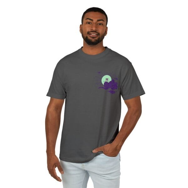 T-shirt unisexe en coton épais (CLOUDY) – Image 34