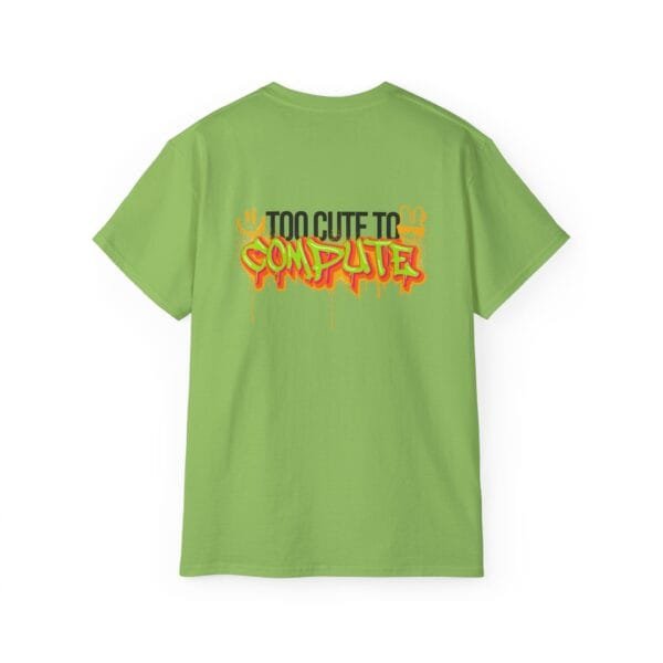 T-shirt unisexe en coton (Too Cute to Compute) – Image 8