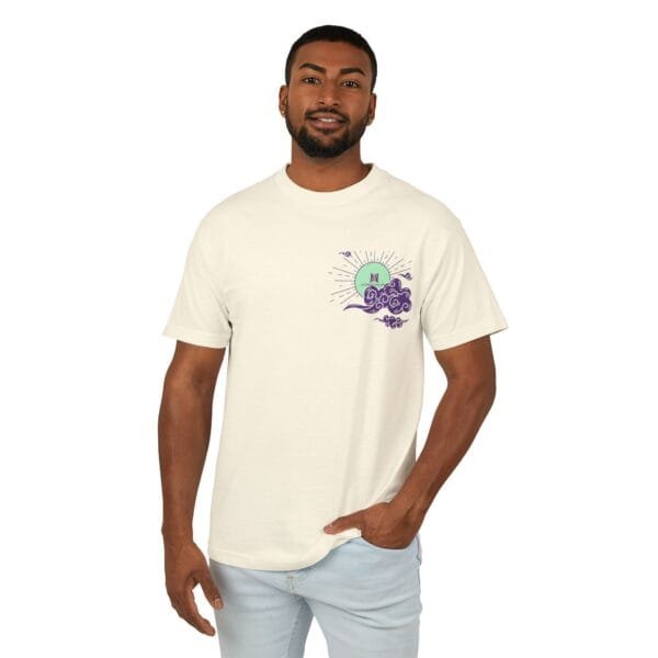 T-shirt unisexe en coton épais (CLOUDY) – Image 6