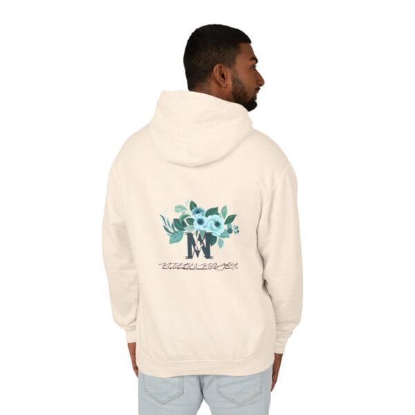 Sweat-shirt à capuche léger unisexe (FLORAL) – Image 4
