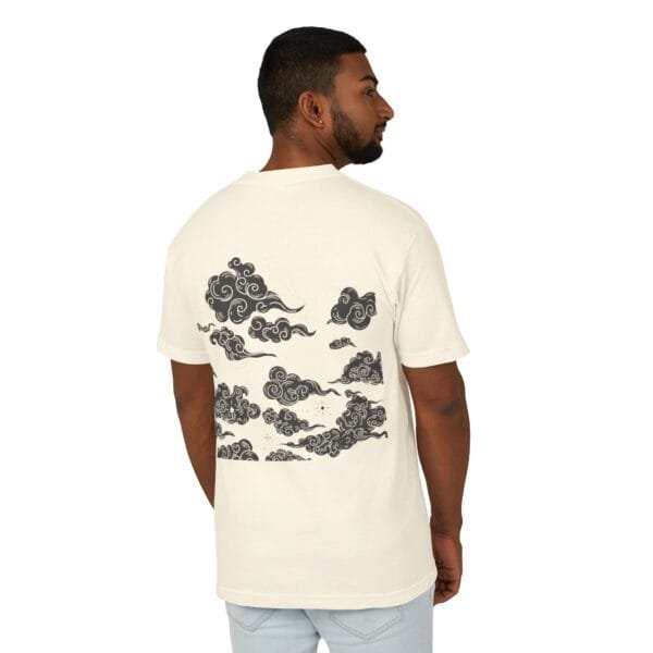 T-shirt unisexe en coton épais (CLOUDY) – Image 7