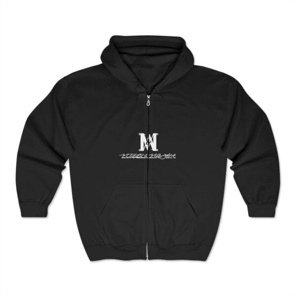 Sweat-shirt à capuche zippé unisexe (BOO!)