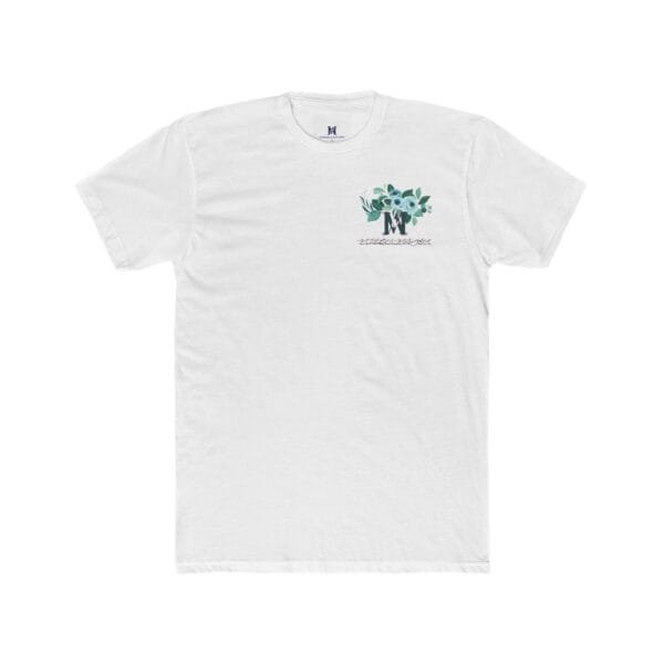 T-shirt ras du cou unisexe en coton (FLORAL) – Image 3