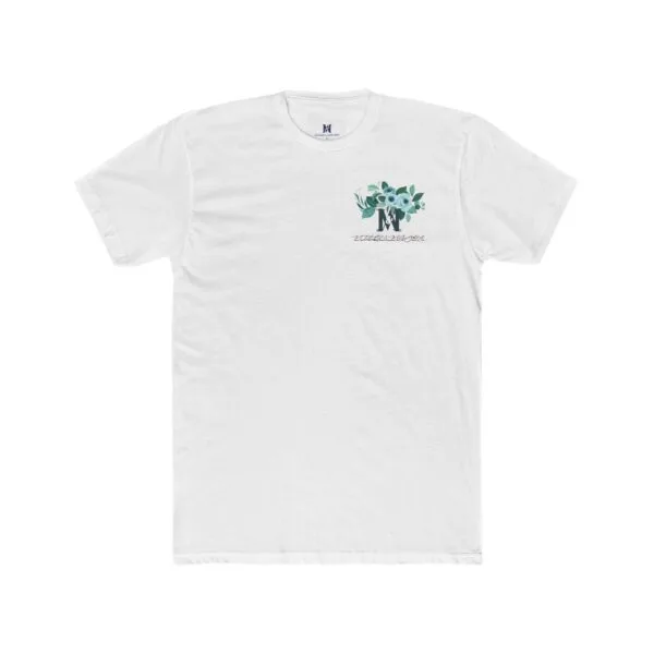 T-shirt ras du cou unisexe en coton (FLORAL) – Image 3