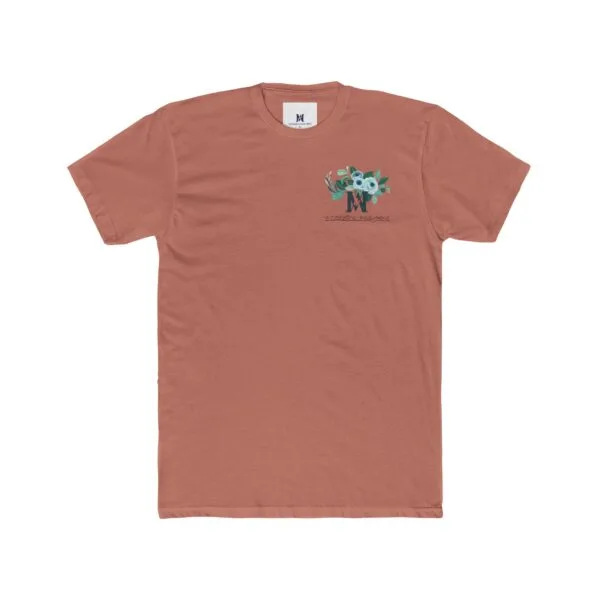 T-shirt ras du cou unisexe en coton (FLORAL) – Image 7