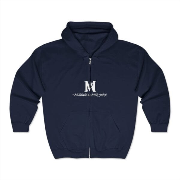 Sweat-shirt à capuche zippé unisexe (BOO!) – Image 7