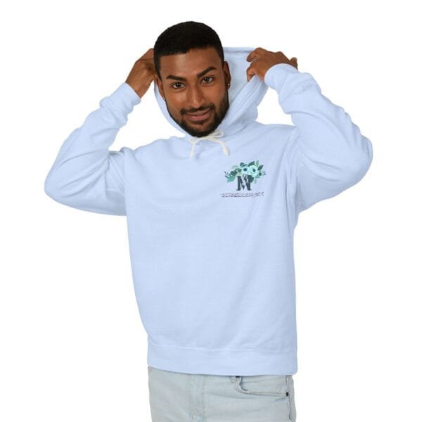 Sweat-shirt à capuche léger unisexe (FLORAL) – Image 11