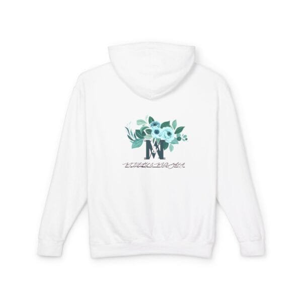 Sweat-shirt à capuche léger unisexe (FLORAL) – Image 6