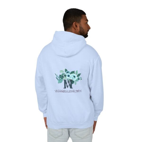 Sweat-shirt à capuche léger unisexe (FLORAL) – Image 12