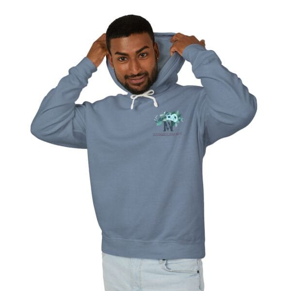 Sweat-shirt à capuche léger unisexe (FLORAL) – Image 35