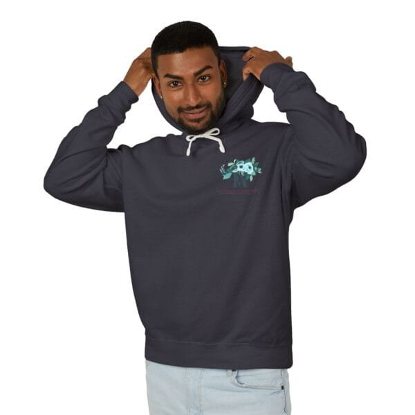 Sweat-shirt à capuche léger unisexe (FLORAL) – Image 39