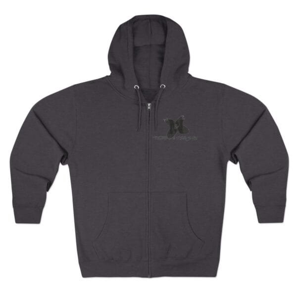 Sweat à capuche zippé unisexe (M&M) – Image 4
