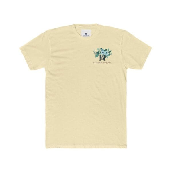 T-shirt ras du cou unisexe en coton (FLORAL)