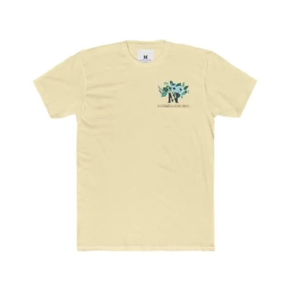 T-shirt ras du cou unisexe en coton (FLORAL)